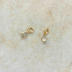クリスタル 8×6mm チャーム Silver925