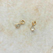 クリスタル AAA 8×6mm チャーム Silver925