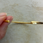 Silver925 バングル 2mm シルバー ゴールド