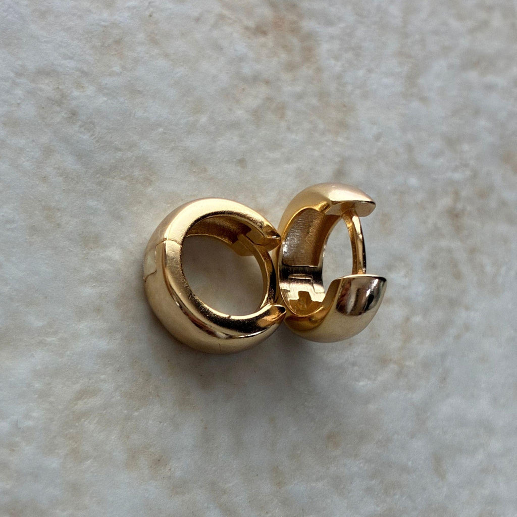 ぷっくりフープピアス Silver / Gold