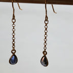 アイオライト フックピアス Silver925 Gold