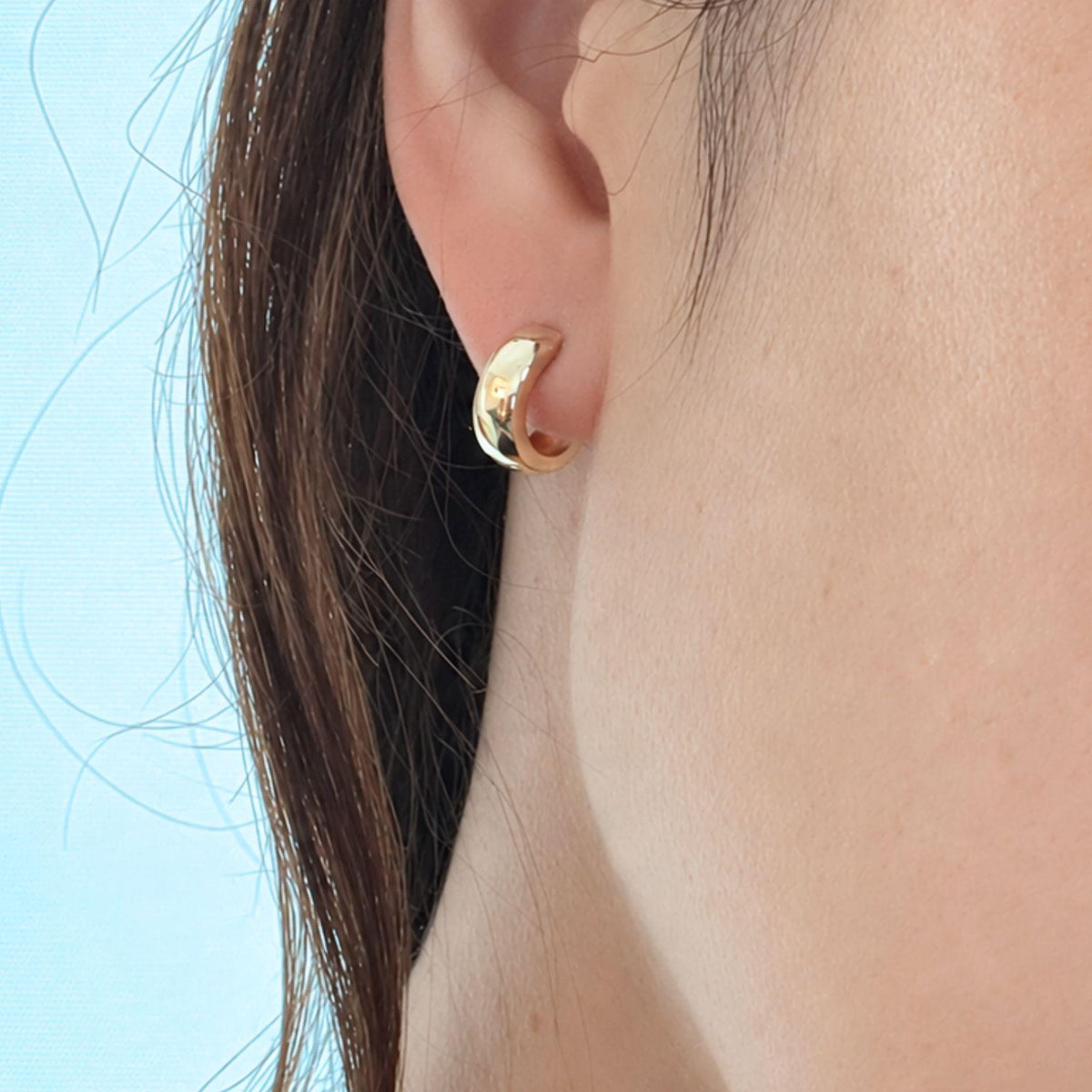ぷっくりフープピアス Silver / Gold