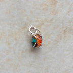 オイスターカッパーターコイズ 8×6mm チャーム Silver925