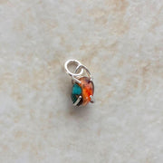 オイスターカッパーターコイズ 8×6mm チャーム Silver925