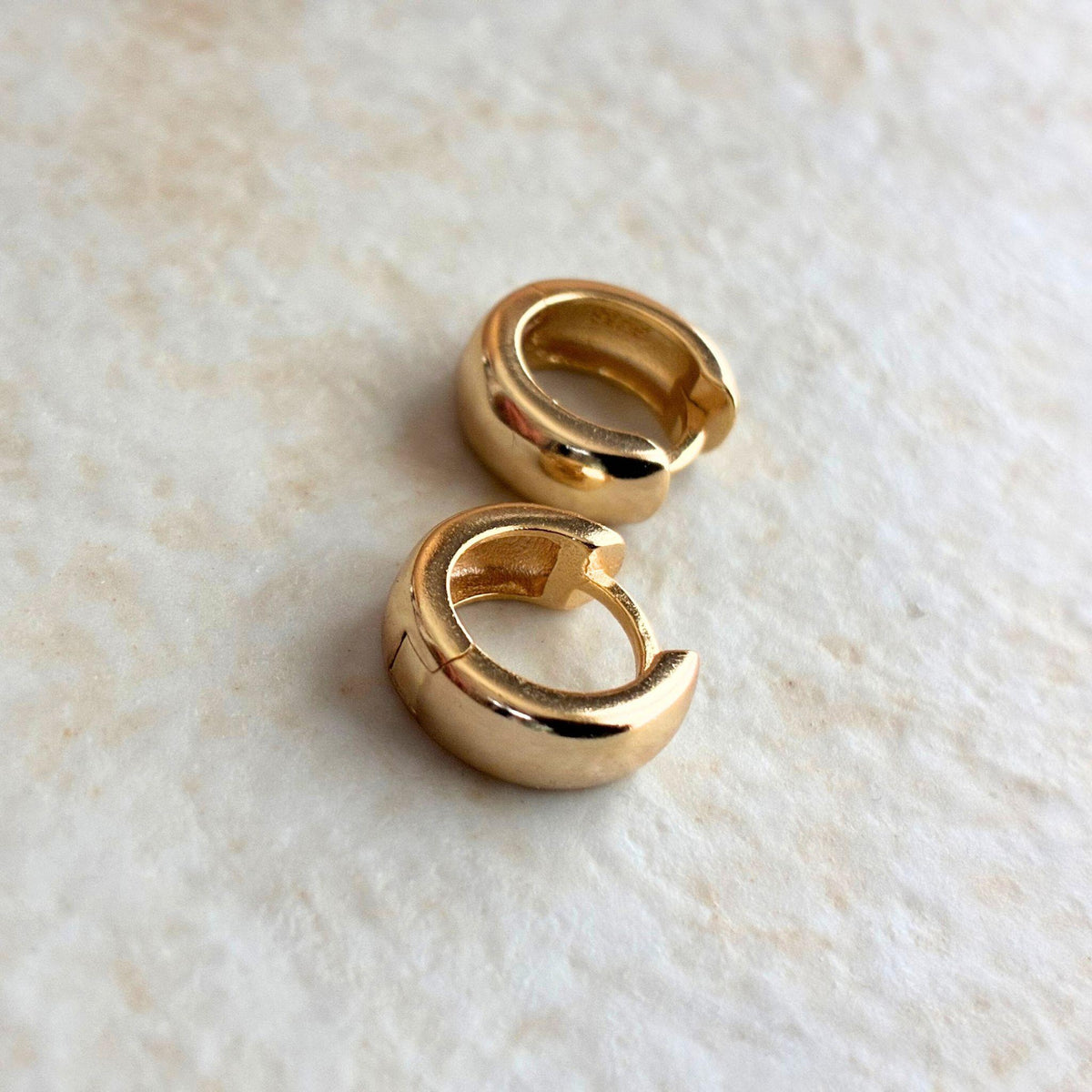 ぷっくりフープピアス Silver / Gold