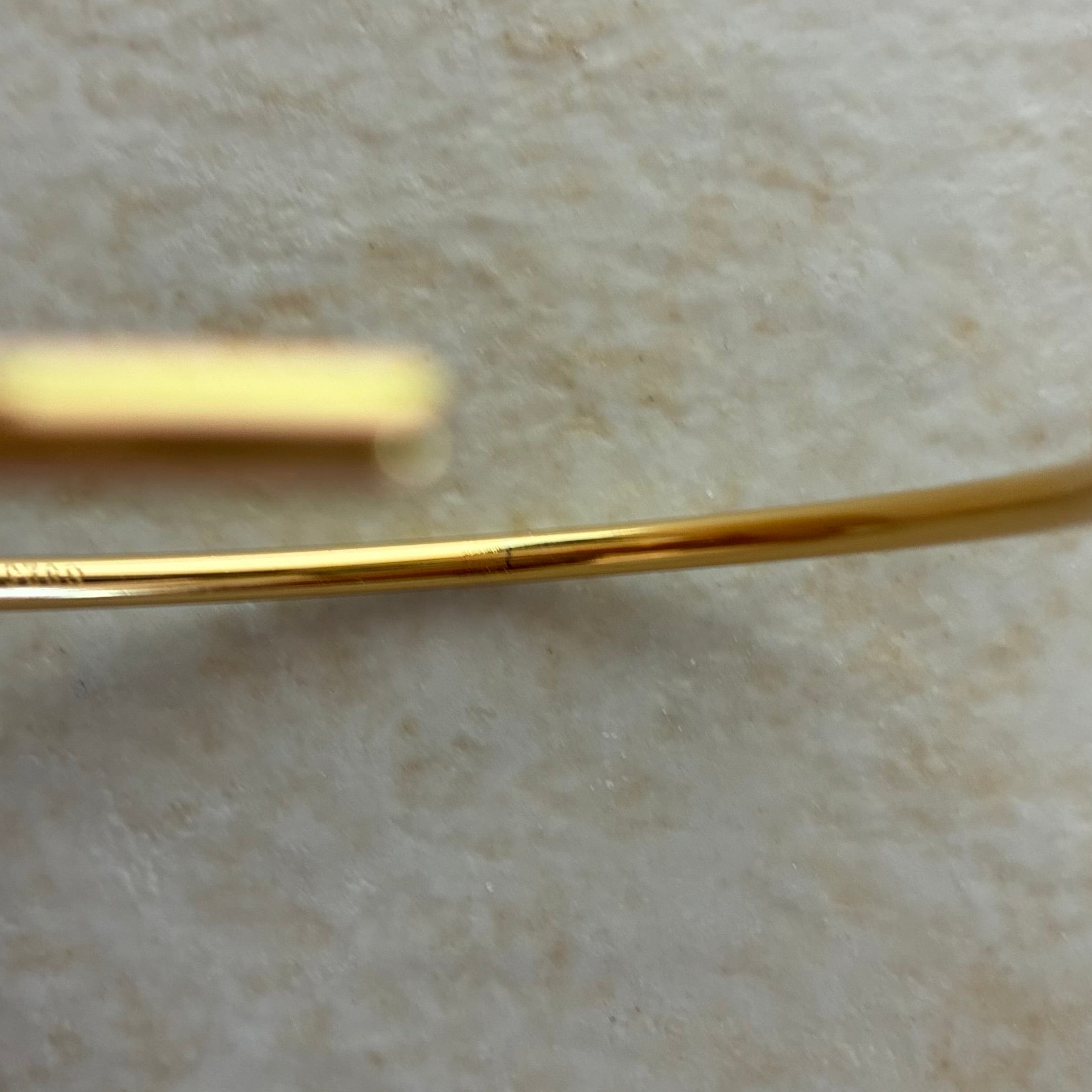 Silver925 バングル 2mm シルバー ゴールド