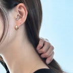 ぷっくりフープピアス Silver / Gold