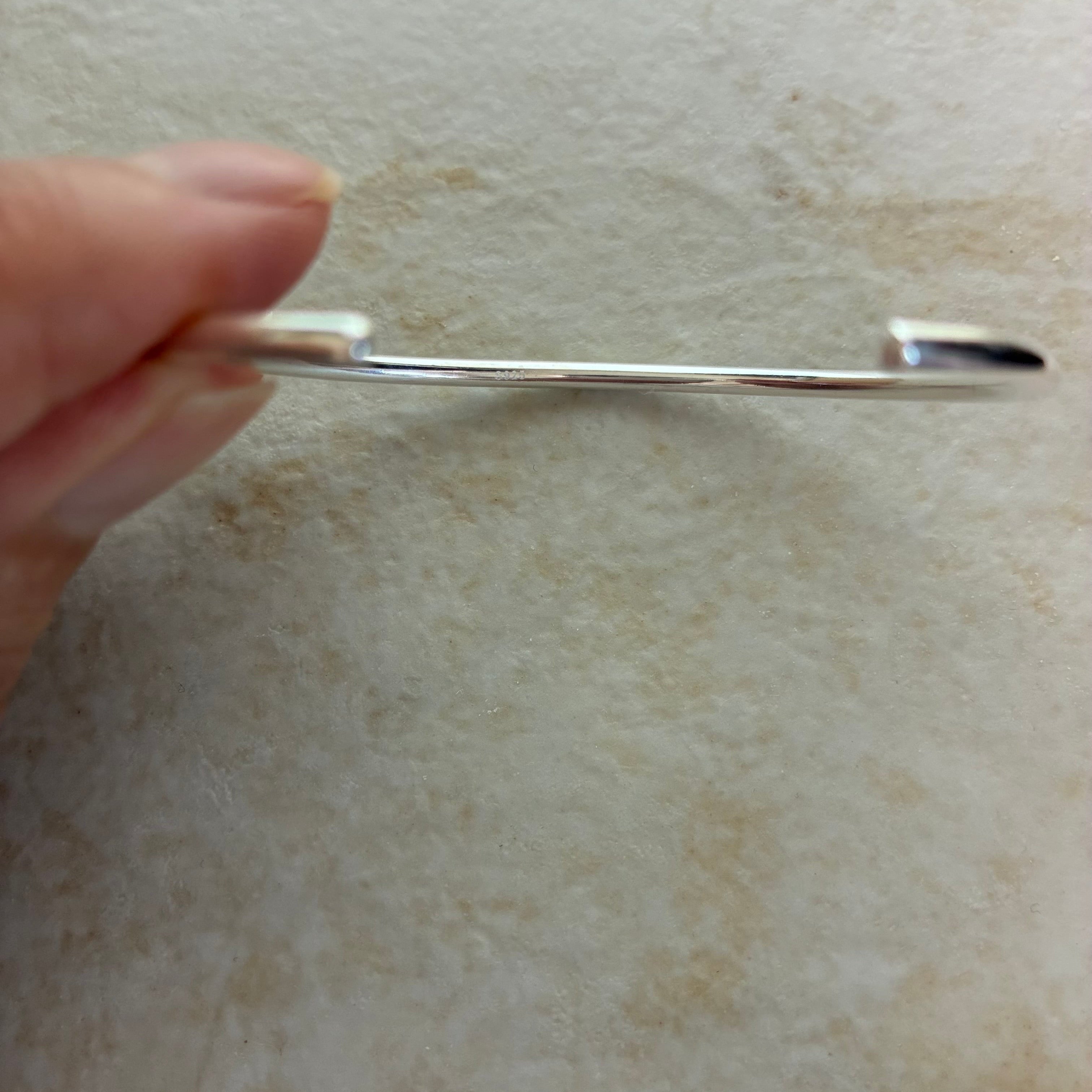 Silver925 バングル 2mm シルバー ゴールド