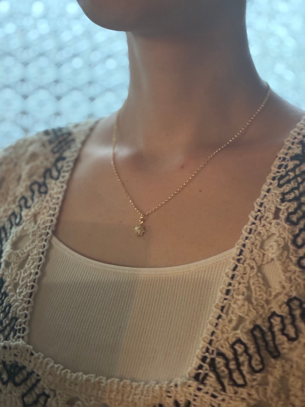 ダイヤモンド チャームネックレス Silver925 天然石