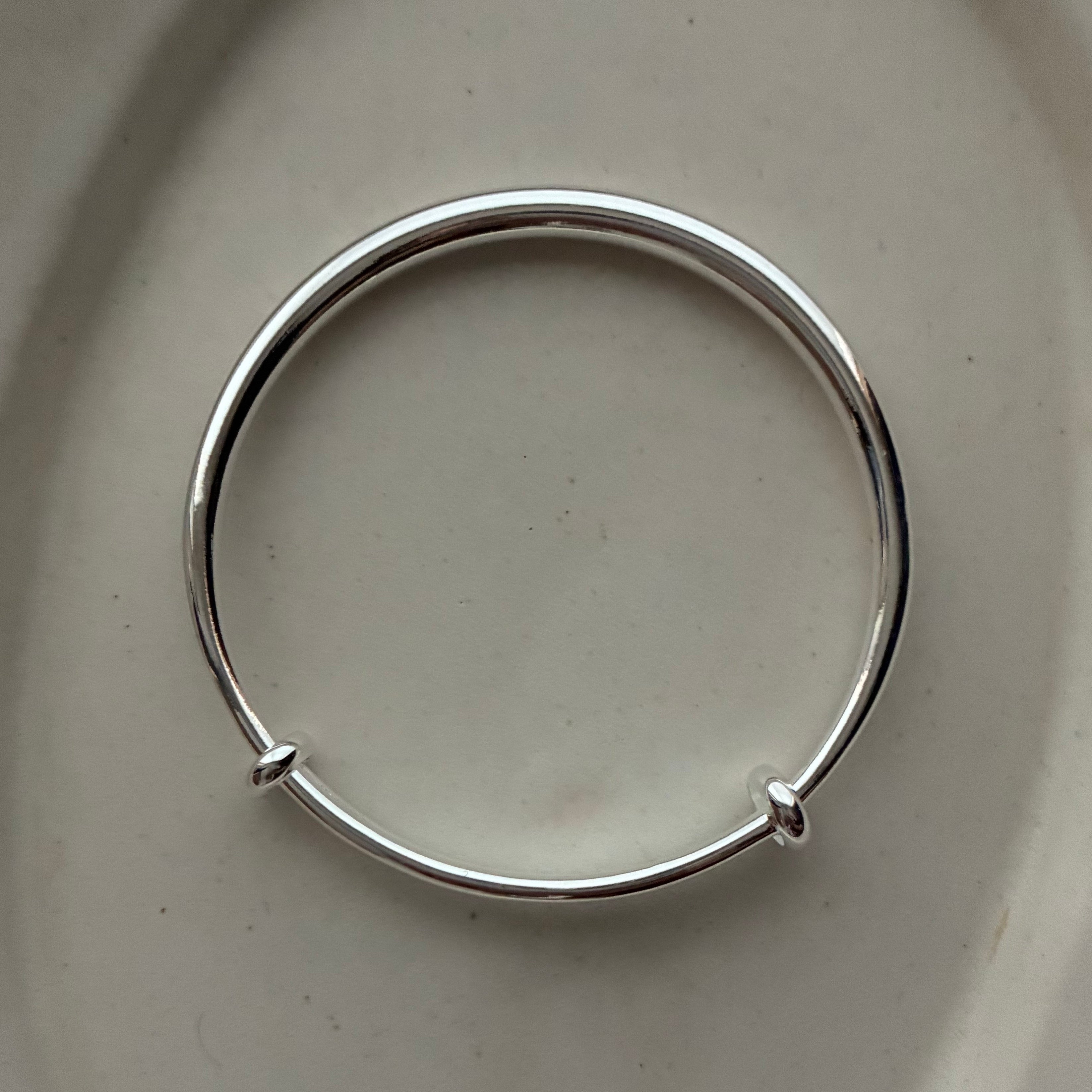 SILVER925 PLANE DESIGN BANGLE/シルバー/バングル wide silver999 bangle – sula.