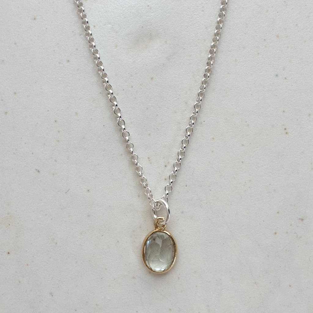 サンストーン ネックレス Silver925 天然石 5色展開