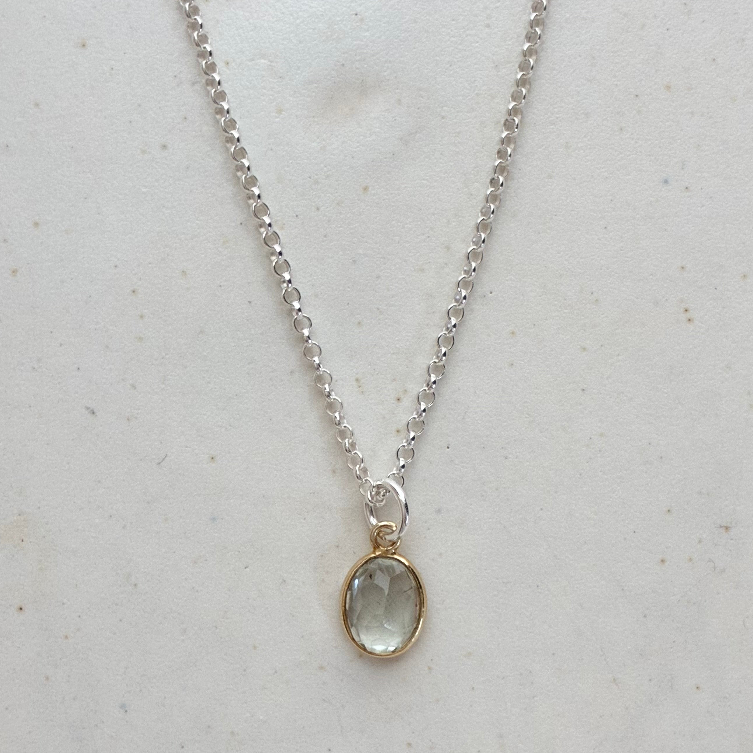 サンストーン ネックレス Silver925 天然石 5色展開