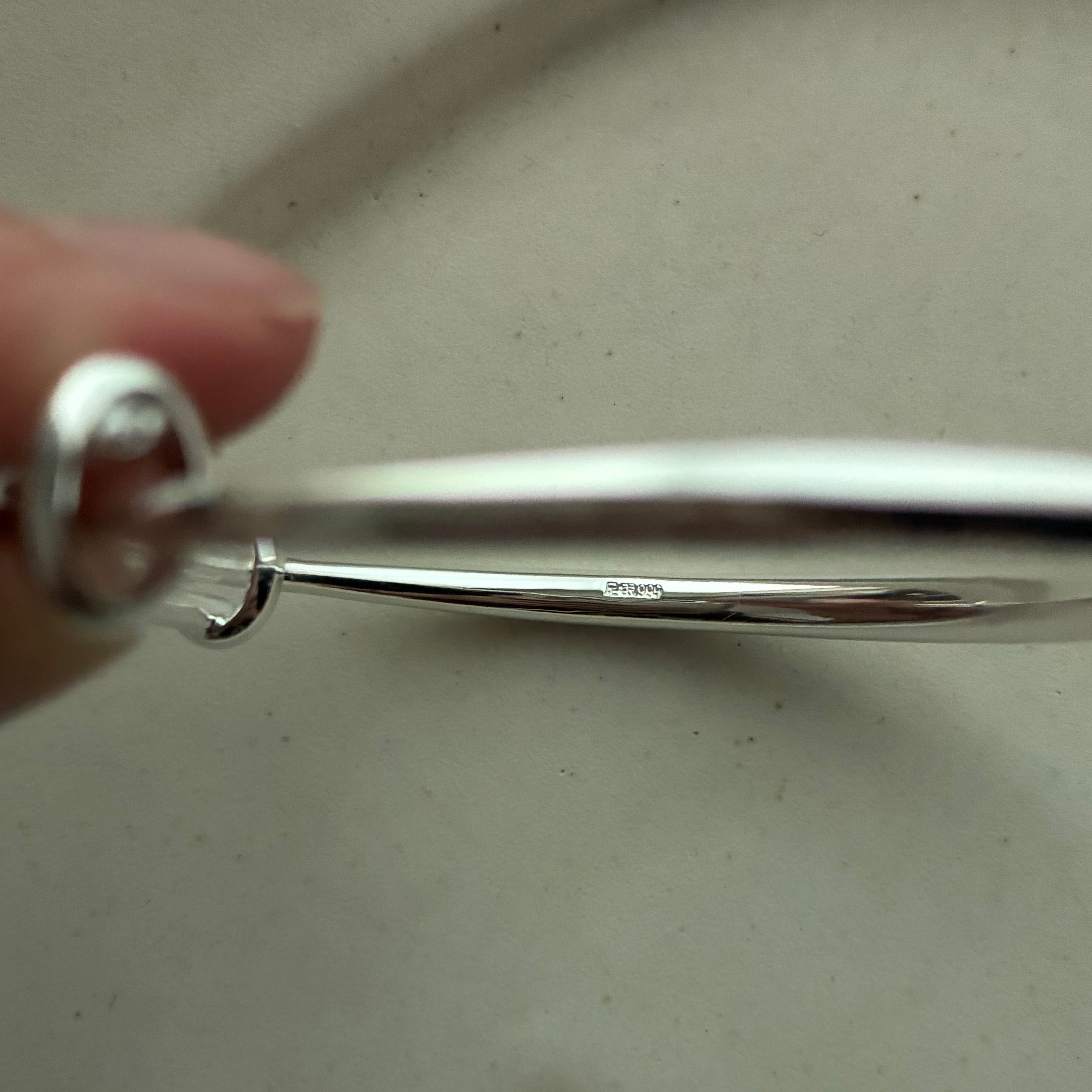 wide silver999 bangle – sula.