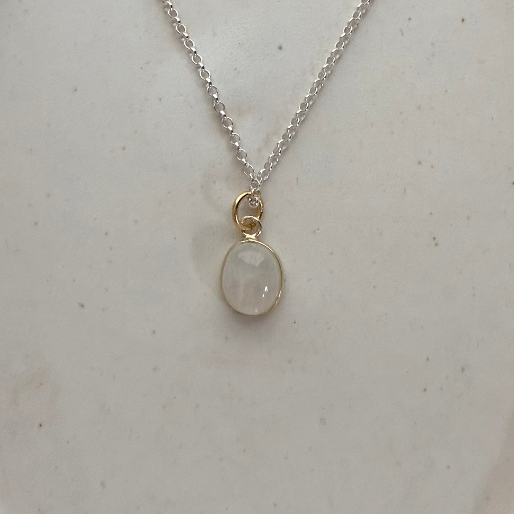 Rainbow Moonstone Necklace