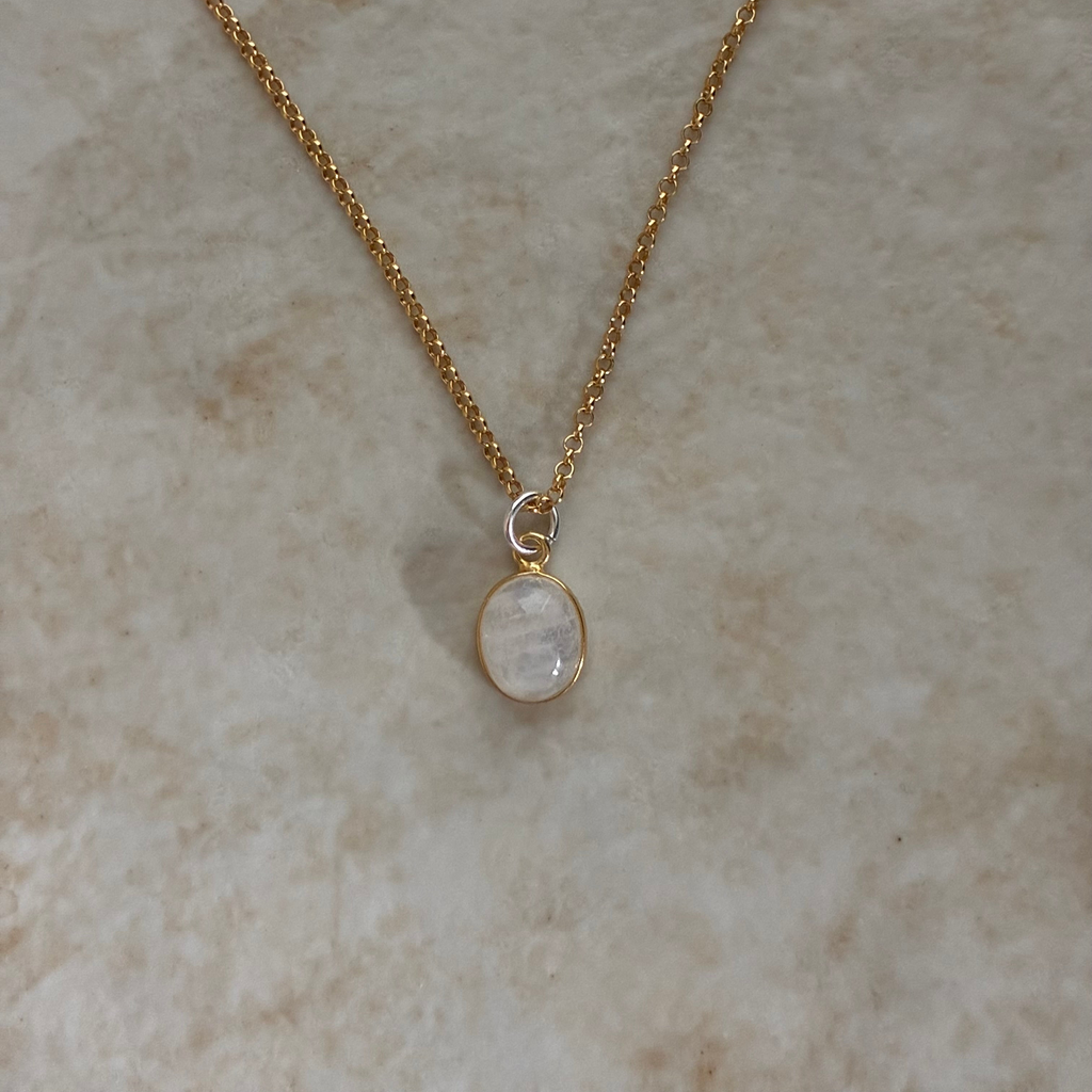 Rainbow Moonstone Necklace
