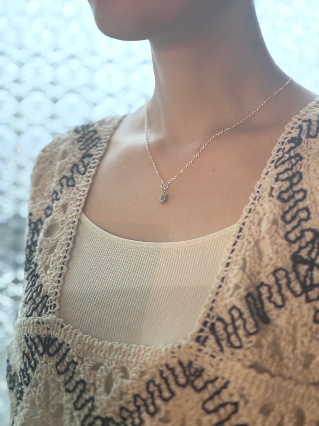 ダイヤモンド チャームネックレス Silver925 天然石