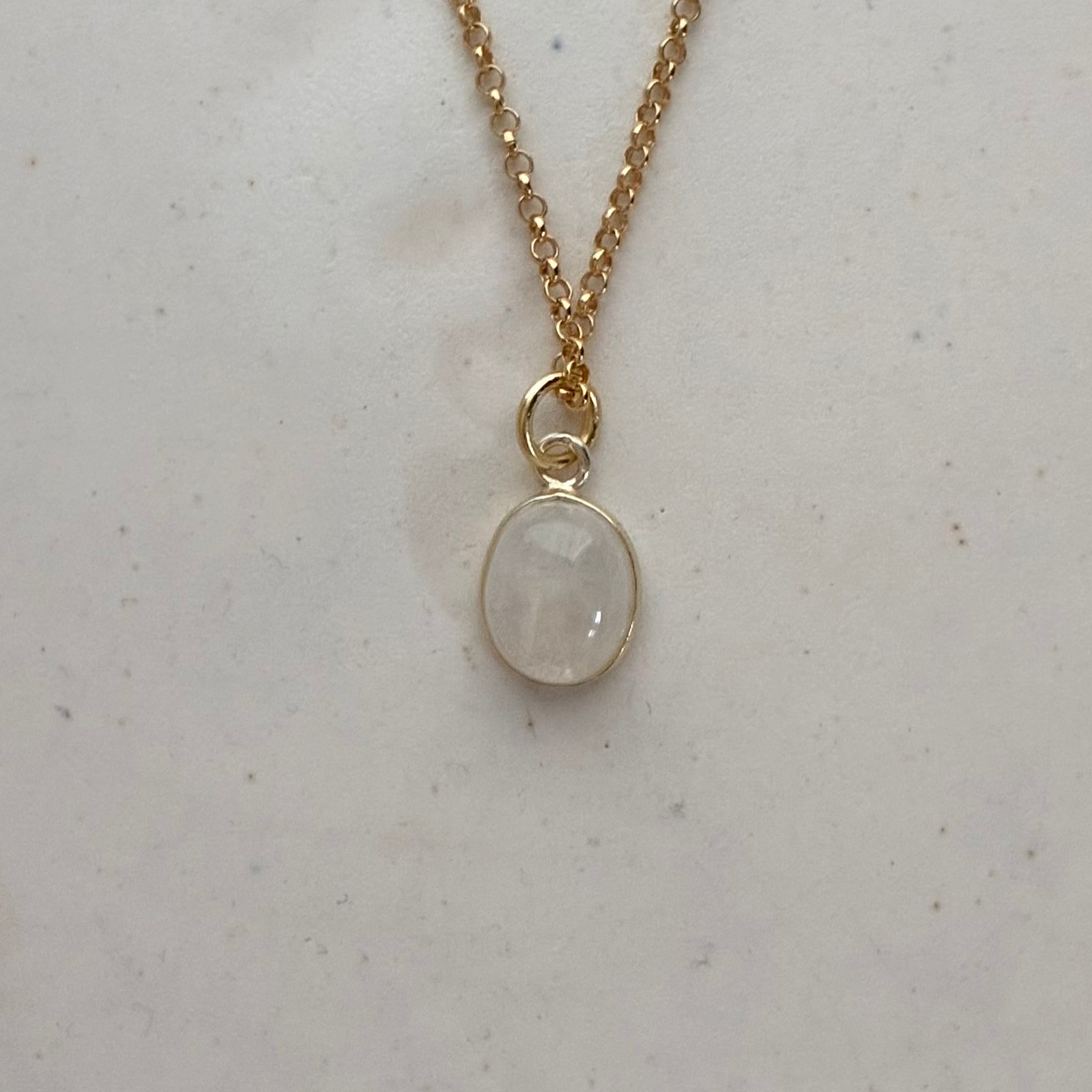 Rainbow Moonstone Necklace