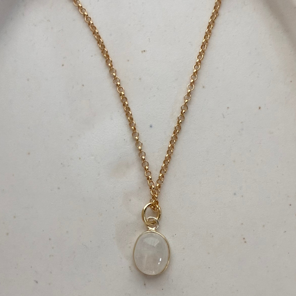 Rainbow Moonstone Necklace