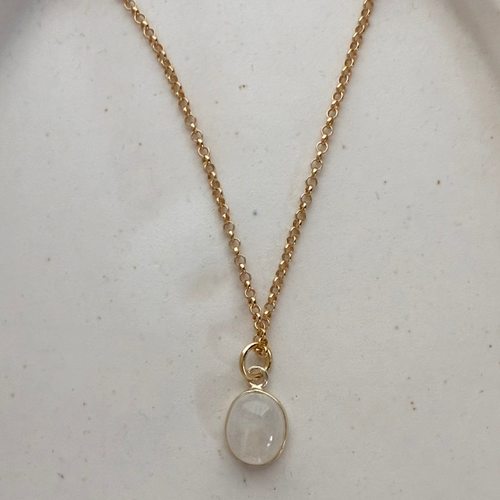Rainbow Moonstone Necklace