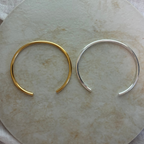 Silver925 バングル 2mm シルバー ゴールド