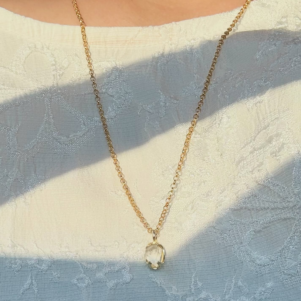 ハーキマーダイヤモンド ネックレス Silver925 天然石