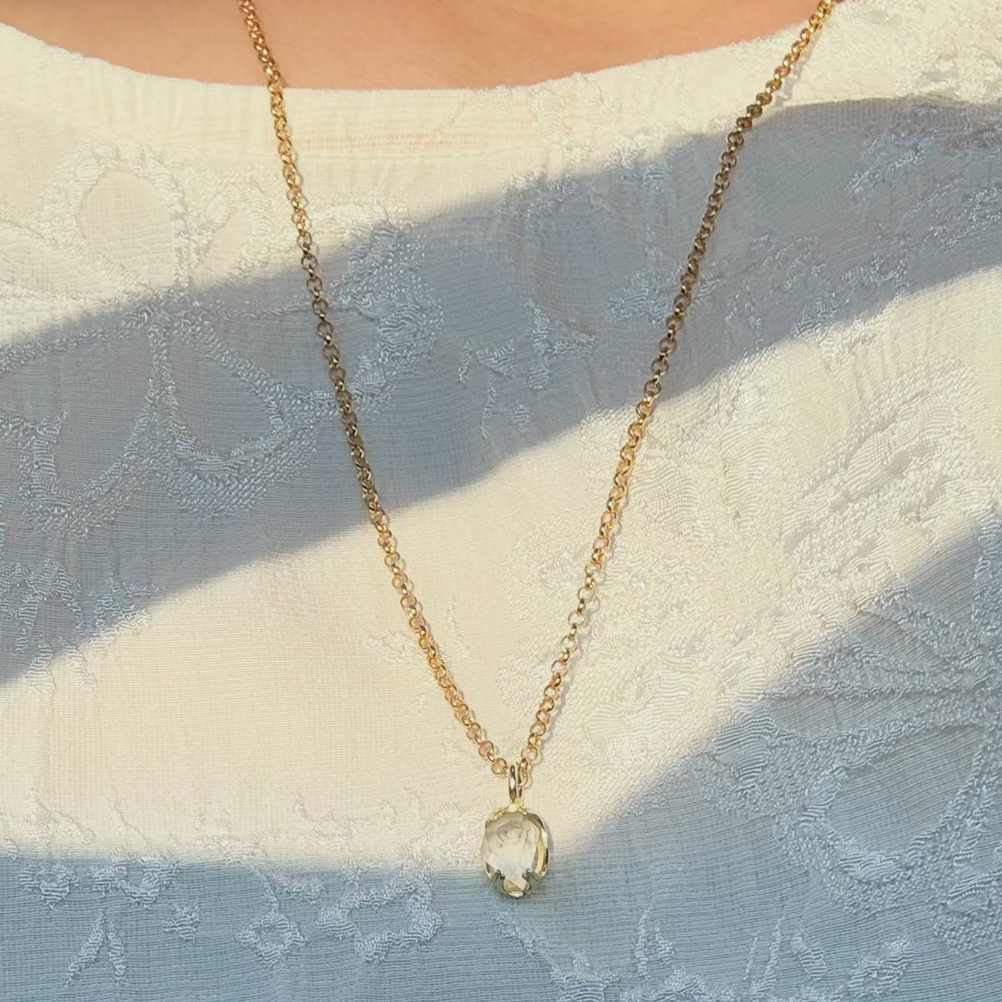 ハーキマーダイヤモンド ネックレス Silver925 天然石