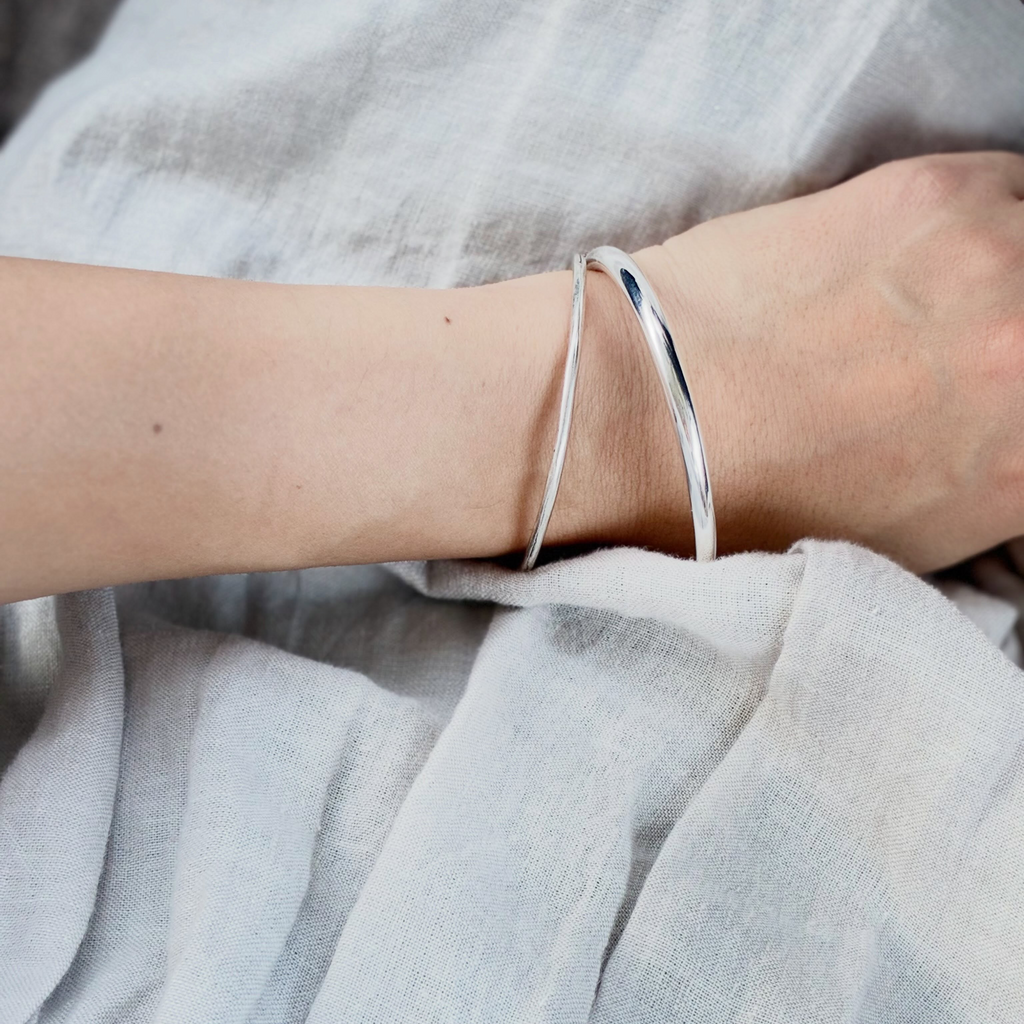 wide silver925 bangle