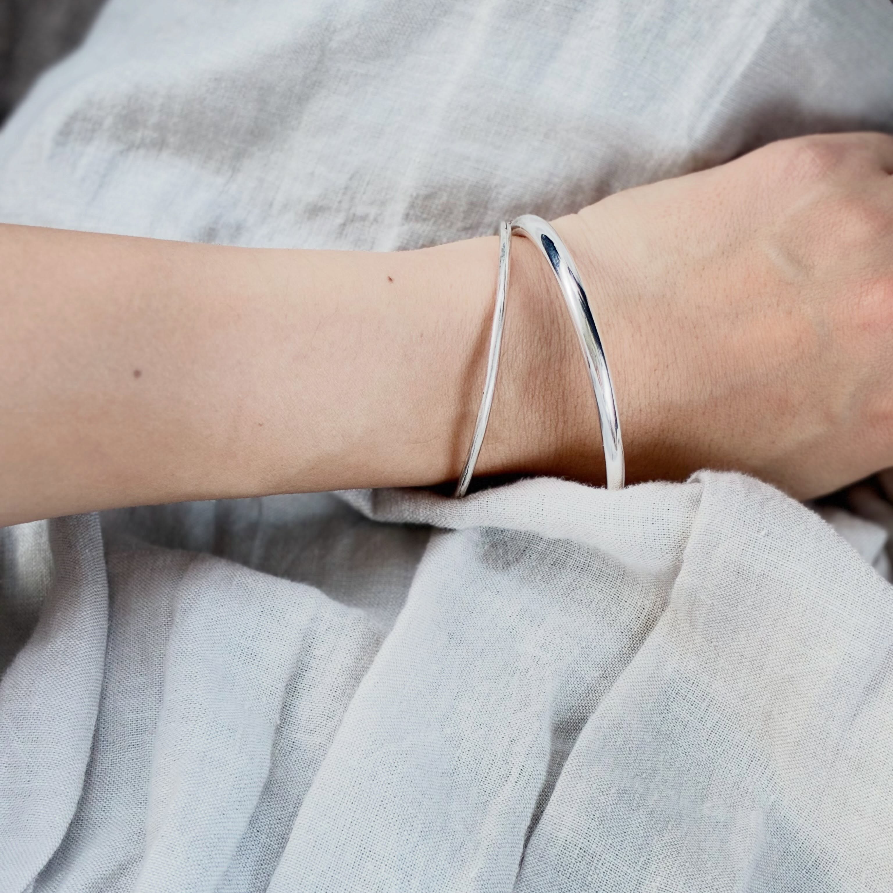 wide silver925 bangle